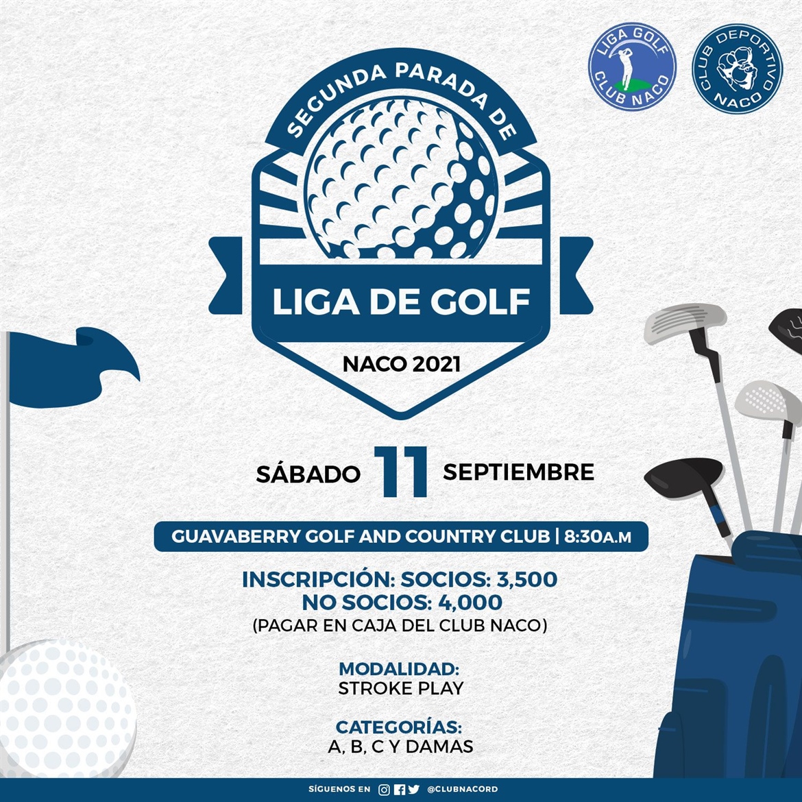 II Parada del Golf Naqueño Próximo Sábado 11 de Septiembre