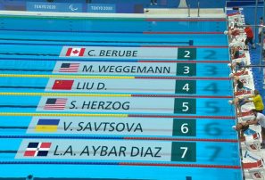 Aybar Llegó Sexta Posición en 100 Metros Pecho