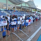 Inaugurado el XXXVIII Invitacional Internacional de Natación Delfines Naco