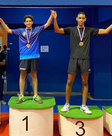 Rafael Cabrera Campeón Nacional Superior de Tenis de Mesa