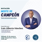 Se Hará Charla Motivacional “Mente de Campeón”