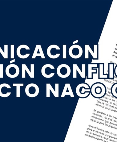 Comunicación sobre solución del conflicto Proyecto “Naco Golf & Country...