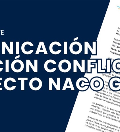 Comunicación sobre solución del conflicto Proyecto “Naco Golf & Country...