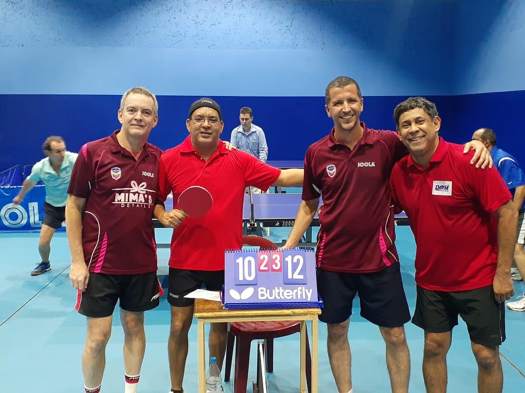 Aquino y Polanco Lograron Plata en Tenis de Mesa Máster